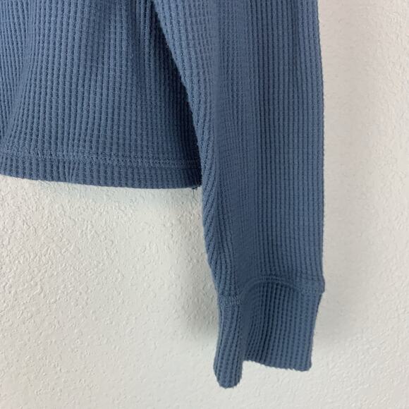 Abercrombie & Fitch Top Small Crop Turtleneck Waffle Knit Soft A&F Cozy - Picture 2 of 8